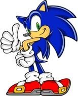sonic as a cartoon character