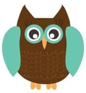 painted brown owl with green wings