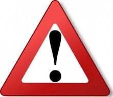 triangular warning sign