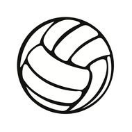 Clip art of Volleyball ball