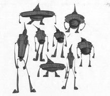 silhouettes of heroes from Oz