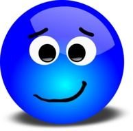 happy blue smiley