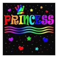 Cute Cartoon Princess Bachelorette Party 525x525 Square