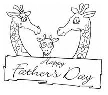 Happy Father&rsquo;s Day Coloring Pages Of Giraffe Family