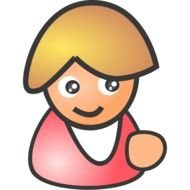 Cartoon avatar of the person clipart