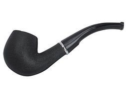 black smoking pipe on a white background