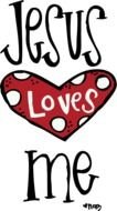 jesus loves me drawing