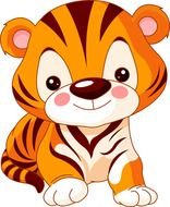drawing of a little tiger