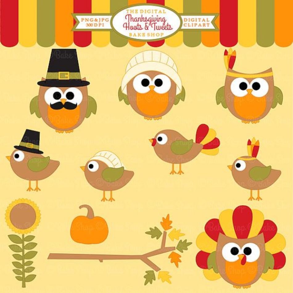Thanksgiving Owls Birds Hoots And Twe