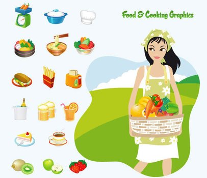 Food & Cooking Ai Svg Eps Vector Free Download