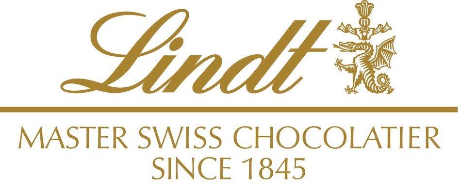 bronze logo of Lindt chocolatier
