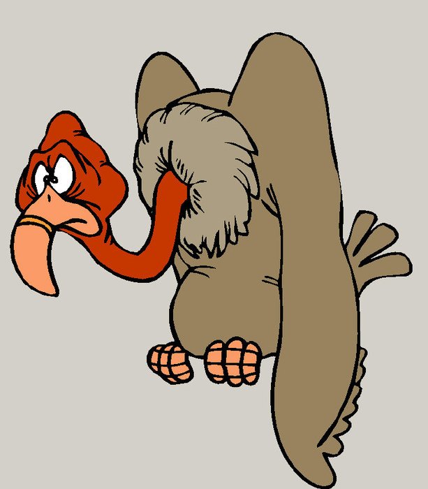 Cartoon Buzzard as a graphic image