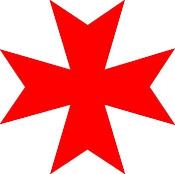 Maltese Cross Outline Picture
