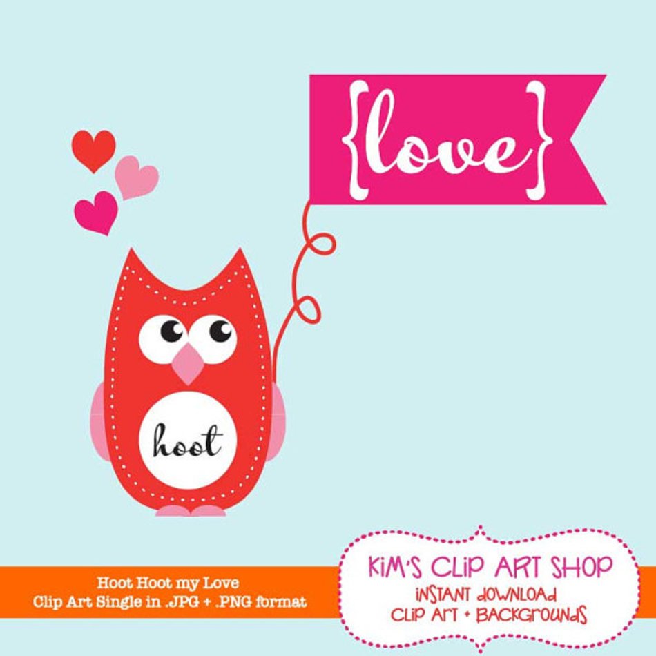 Valentine Owl Single For Commercial And Personal Use