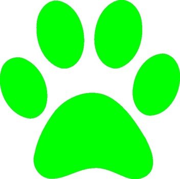 Blues Clues Green Paw At Clkercom Vector Online