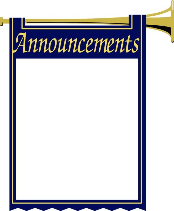 announcements, banner on Medieval Trumpet