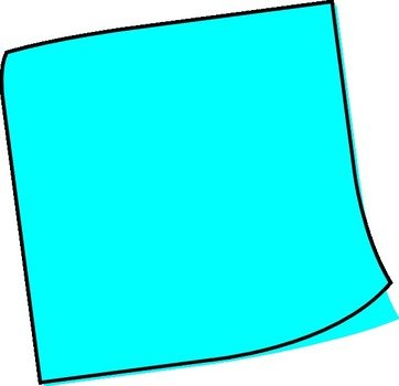 Blue Sticky Note At Clkercom Vector Online N2