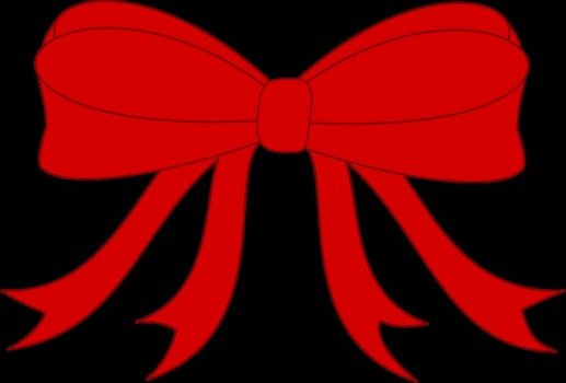 Red Ribbon at black background