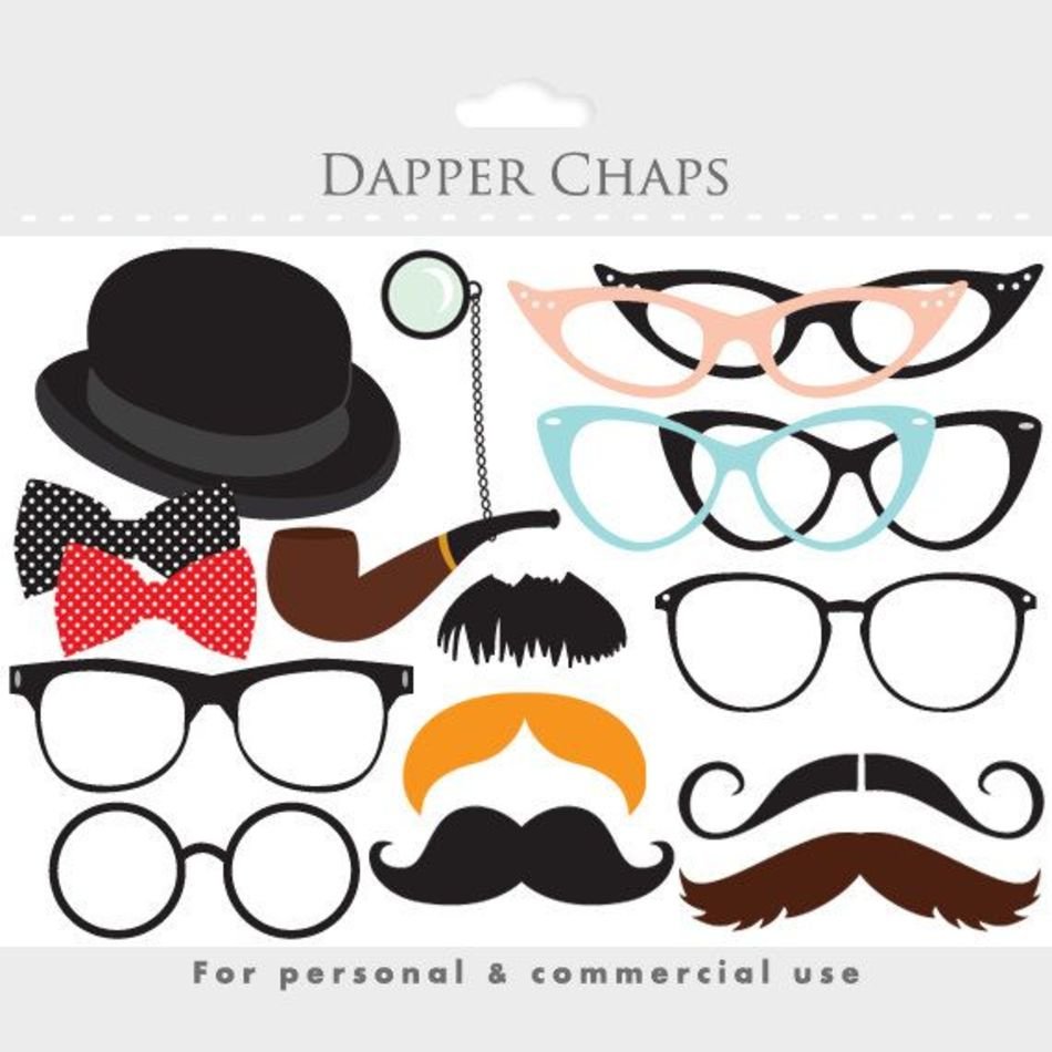 Moustache Mustache Eyeglass Glasses Mous clipart