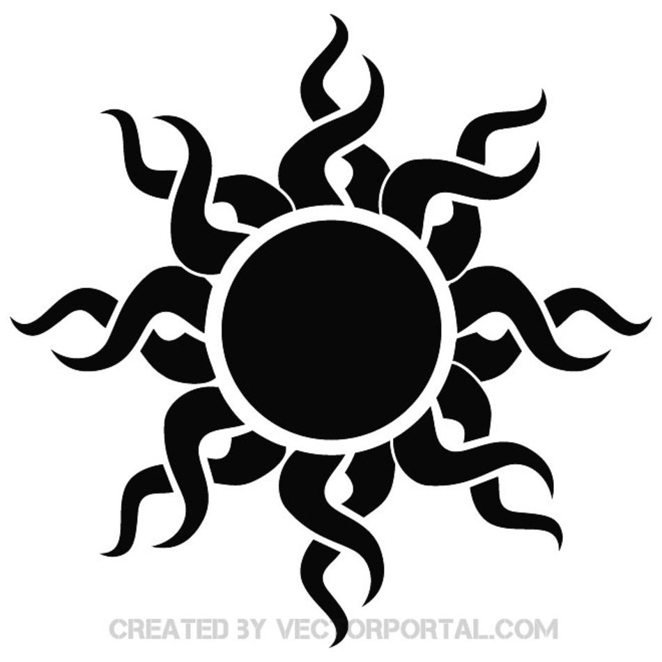 Tribal Sun Free Vector Download At Vectorportal