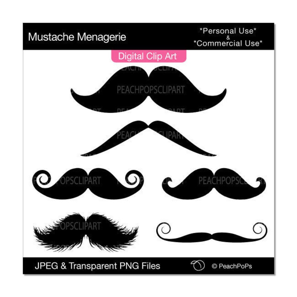 Pictures Mustache Set Hat Tie Glasses N2