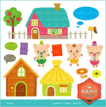 Little Pigs Story Digital Personal And Small