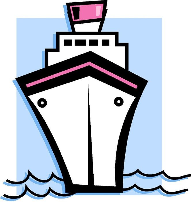 picture of a cruise ship at sea