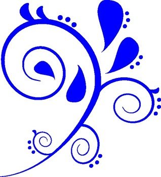 Blue Swirl At Clkercom Vector Online Royalty N3