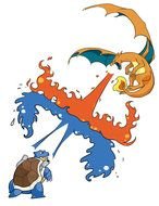 clipart battle of fire and water