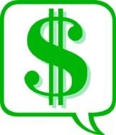 Dollar Bill Free Money Sign Clip Art clipart