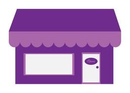 Store, Shop, purple and white building, Clip Art