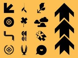 Clipart of free arrows pointers