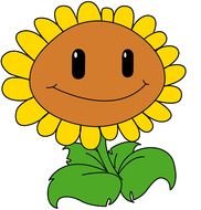 Clipart of the cute sunflower