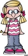 Clip Art of the blond small girl