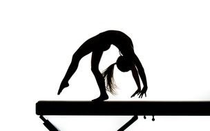 Gymnastics dancer drawing