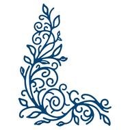 blue floral pattern