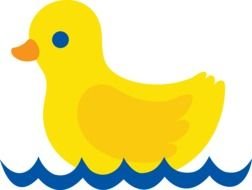 Cute Yellow Duck drawing