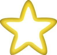 yellow christmas star