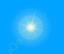 Clip art of sun on a sky