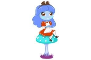 Alice In Wonderland as a doll