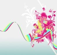 Ruler Millimeter Vector Rock Band Design Free Vectors