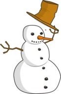 happy Snowman drawing
