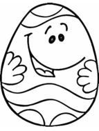 funny easter egg as a picture for clipart