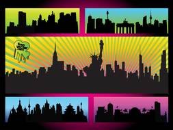 This Urban Silhouette drawing