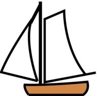 Sailing Boat At Clkercom Vector Online Royalty clipart