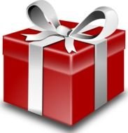 red gift box drawing