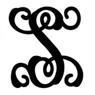 vintage Monogram, Letter S