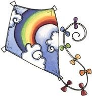 nice kite drawing