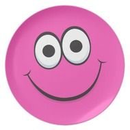 Pink face drawing