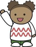 Boy Wave Hello drawing